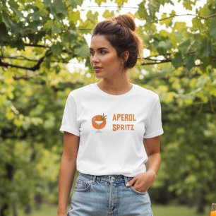 Stylized Cocktail Aperol Spritz T Shirt