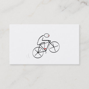 Stylized cyklistdesign visitkort