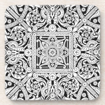 Stylized design för takpanel, 1870