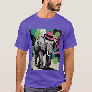 Stylized Elephant T Shirt