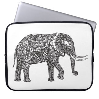 Stylized fantasielefantklotter laptop fodral