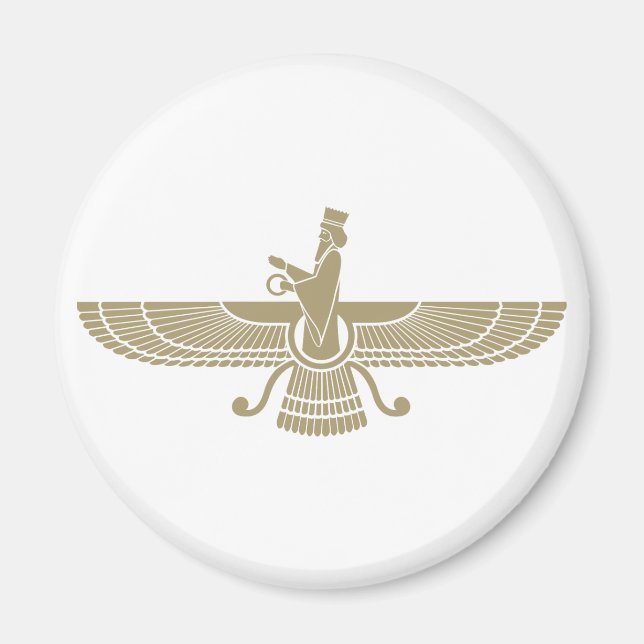 Stylized Faravahar Magnet (Framsidan)