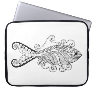 Stylized fisk laptop fodral
