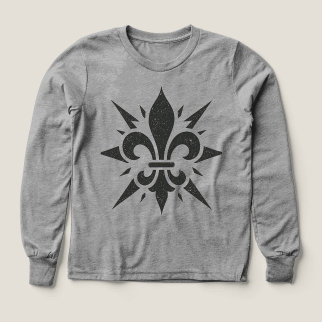 "Stylized Fleur-de-lis" T-Shirt (Design framsida)