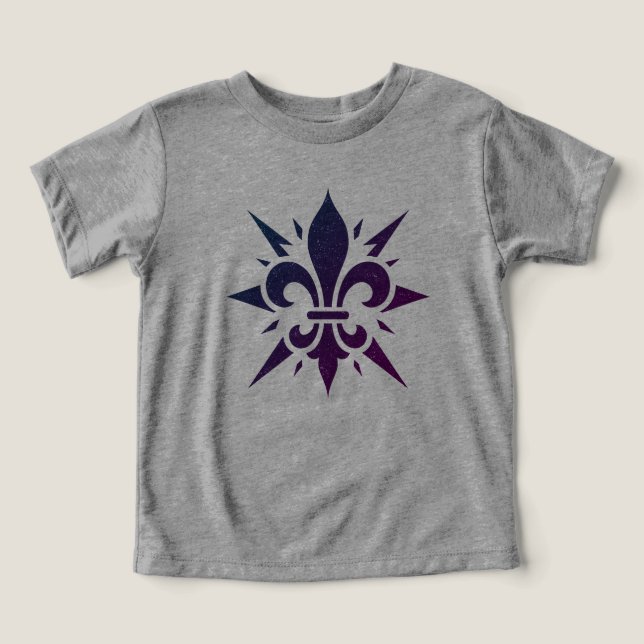 "Stylized Fleur-de-lis" T-Shirt (Design Framsida)