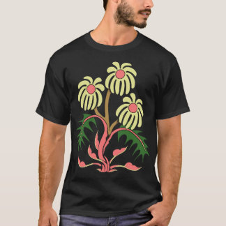 Stylized Floral Illustration – Elegant Nature Art  T Shirt