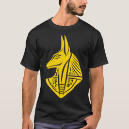 Stylized Gold Emblem Of An Anubis T Shirt