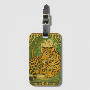 Stylized Jungle Elegance Bagagebricka