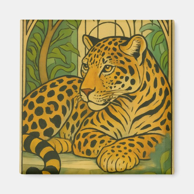 Stylized Jungle Elegance Magnet (Framsidan)