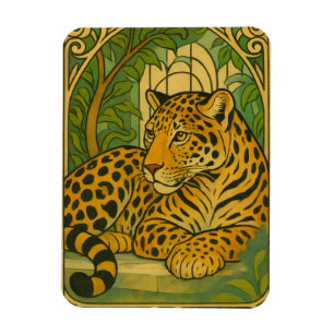 Stylized Jungle Elegance Magnet