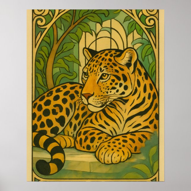 Stylized Jungle Elegance Poster (Framsidan)