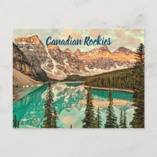 Stylized kanadensiska Rockies Vykort