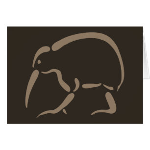 Stylized Kiwi Hälsningskort