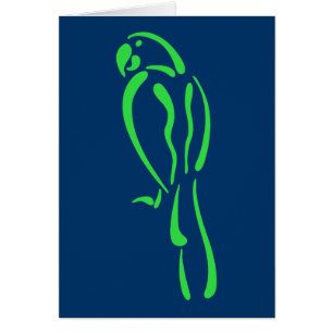 Stylized Macaw Hälsningskort