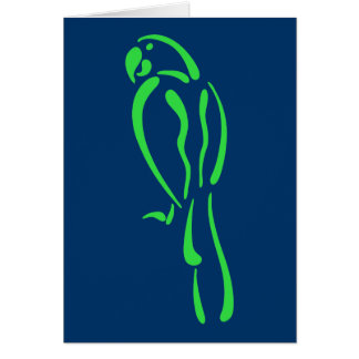 Stylized Macaw Hälsningskort