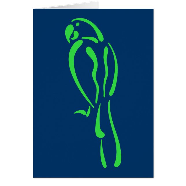 Stylized Macaw Hälsningskort (Framsidan)