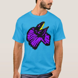 Stylized Neon Lila Frilled-nacke Lizard T Shirt