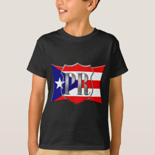 Stylized Puerto Rican Flagga T-shirt