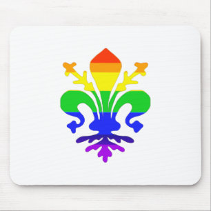 Stylized Rainbow Fleur de Lis Musmatta