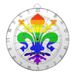 Stylized Rainbow Fleur de Lis Piltavla