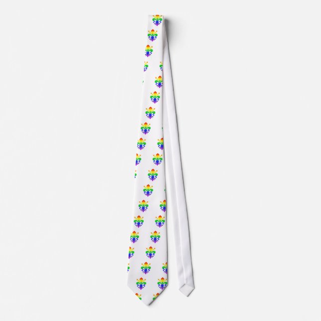 Stylized Rainbow Fleur de Lis Slips (Framsida)