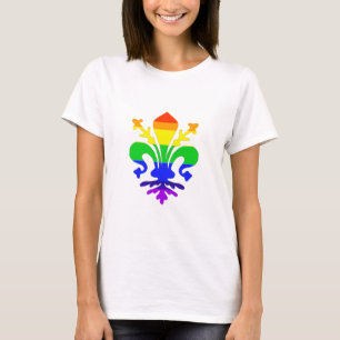 Stylized Rainbow Fleur de Lis Tröja