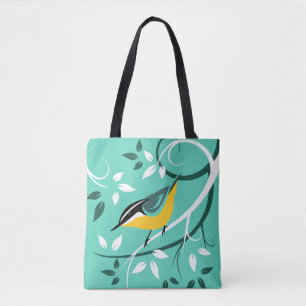 Stylized Red Nuthatch Tygkasse