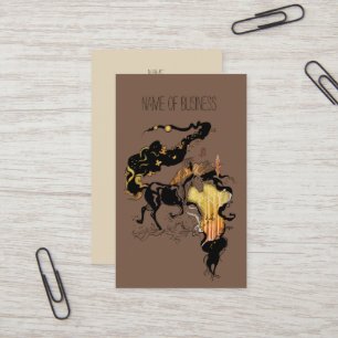 Stylized Silhouettehäst Visitkort