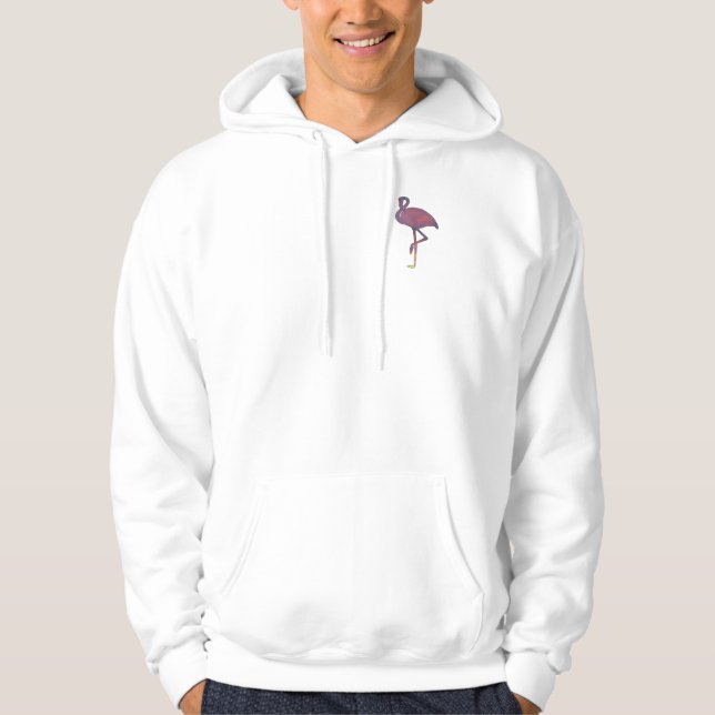 Stylized solnedgångHoodie för skymning Flamingo Sweatshirt (Framsida)