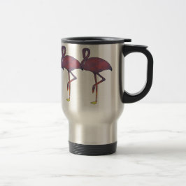 Stylized solnedgångmugg för skymning Flamingo Resemugg