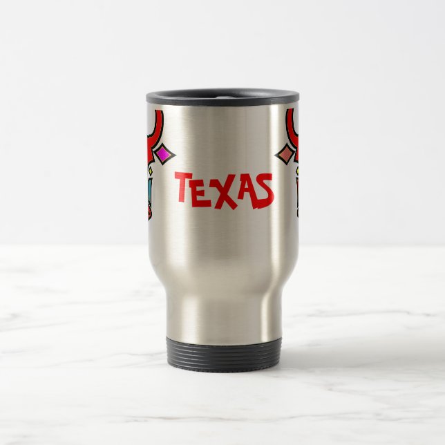 Stylized Texas Longhorn Aluminium Resemugg (Center)