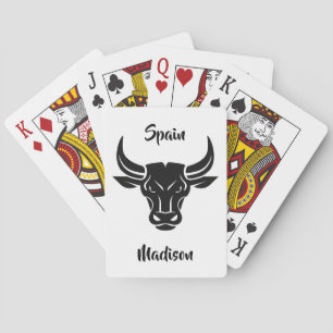 Stylized tjuranpassningsbarnamn & text som leker casinokort
