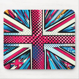 Stylized union jack Mousepad Musmatta