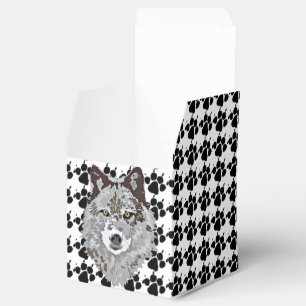 Stylized varghuvud presentaskar