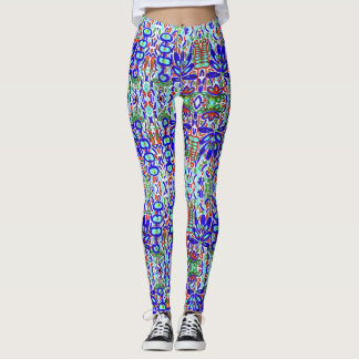 STYLSERAD BLOMMIGT ABSTRAKT 2 LEGGINGS
