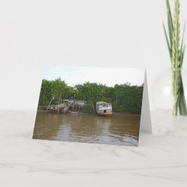 Styltahus på Amazon River Kort