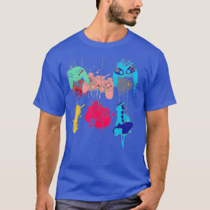 Styr all Sak Video Game Controller Vatten T Shirt