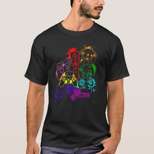 Styr all videospelskontroll i Sak Manar B T Shirt (Framsida)