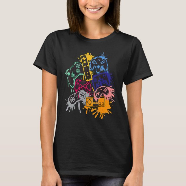 Styr all videospelsstyrenhet för Sak T Shirt (Framsida)