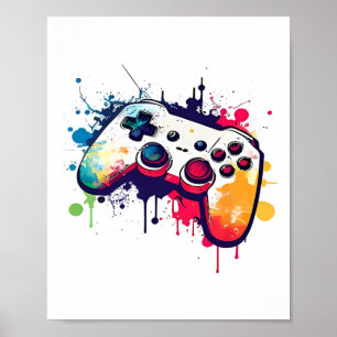 Styr alla spel för videospelsstyrenheten i Sak Poster