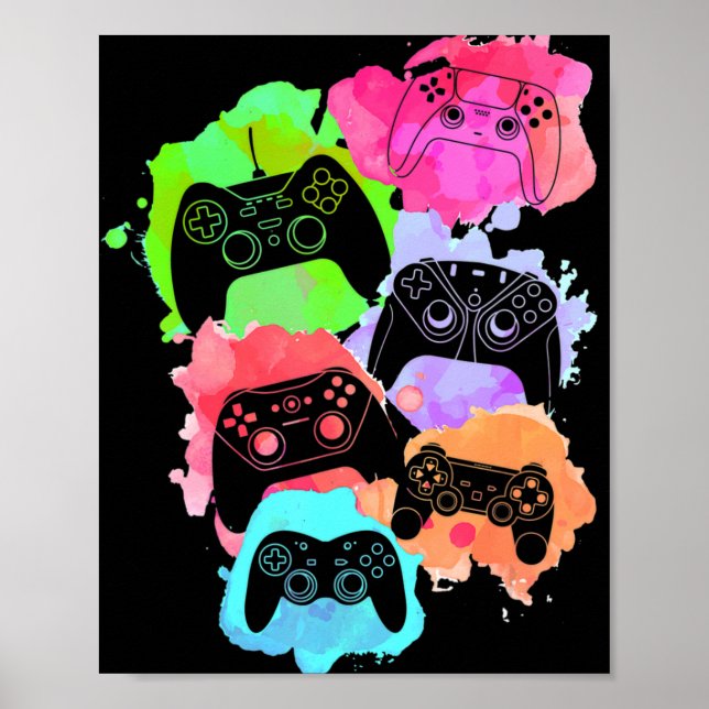 Styr alla spelare videospel älskare kontroll söt poster (Framsidan)