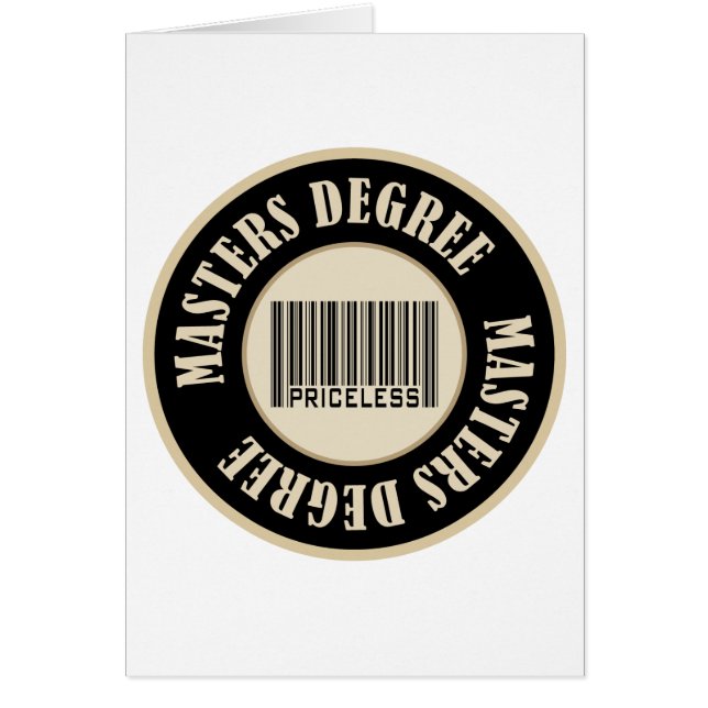 Styr den obetalbara graden hälsningskort (Framsidan)