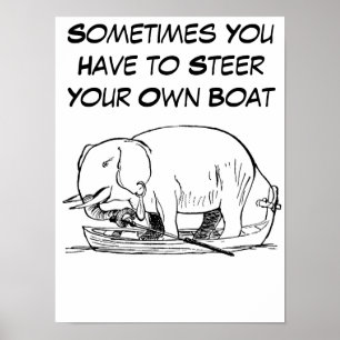 Styr din egen båtoffert med Funny Elephant Poster