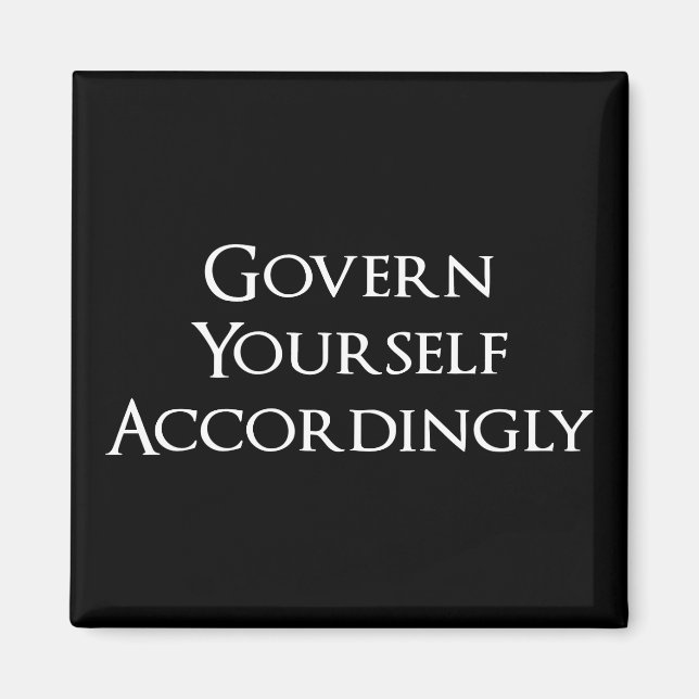 Styr Yourself följaktligen Funny Lawyer Magnet (Framsidan)