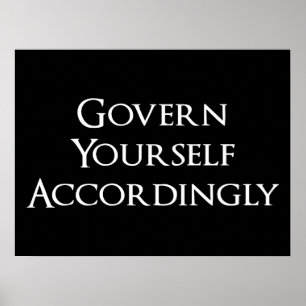 Styr Yourself följaktligen Funny Lawyer Poster