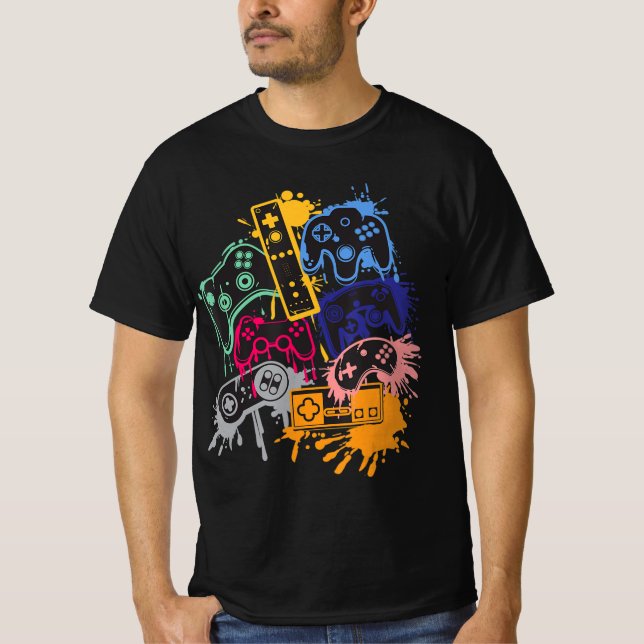 Styra all videospelskontroll i Sak T Shirt (Framsida)