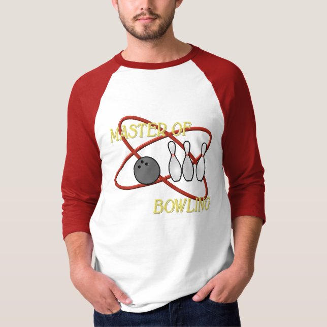 Styra av bowling t shirt (Framsida)