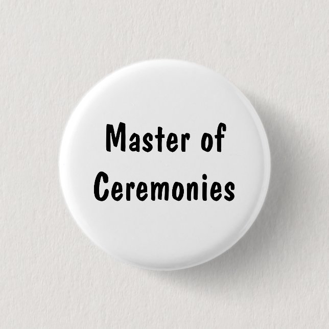 Styra av ceremonier knapp (Framsida)