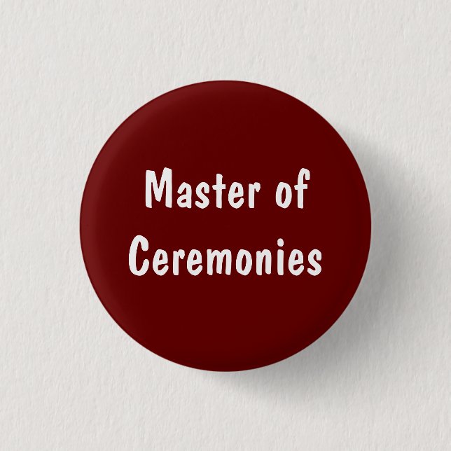 Styra av ceremonier knapp (Framsida)