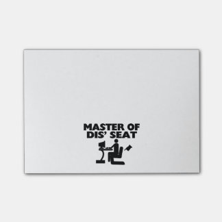 Styra av Dis placerar datoren Post-it Block